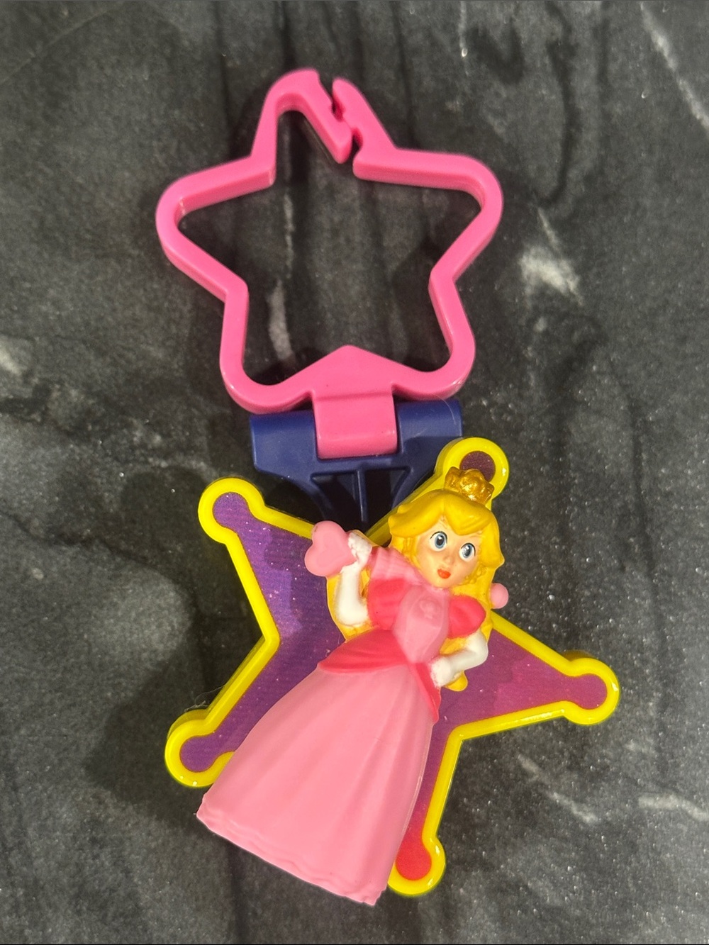 Princess peach super Mario galaxy McDonald’s Clip happy meal toy collectible